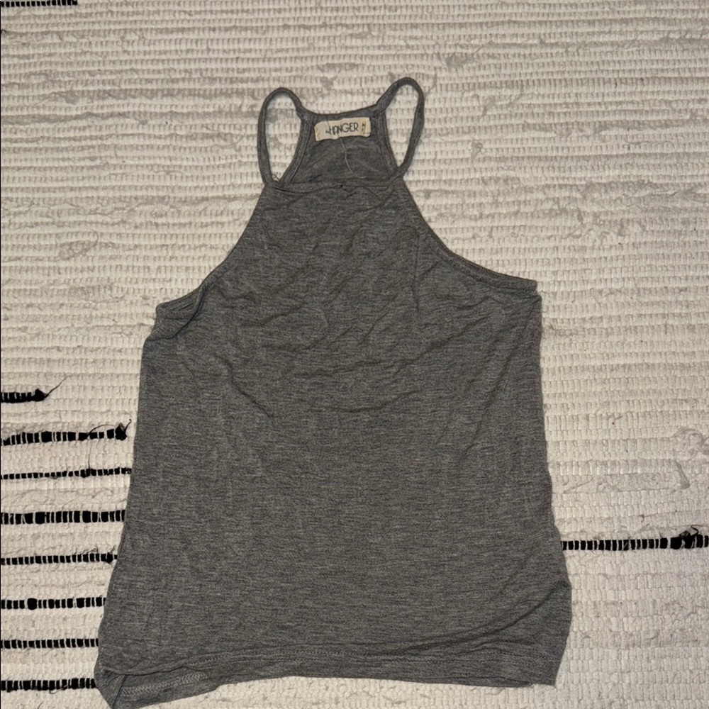 Linger Grey Racerback Tank Top